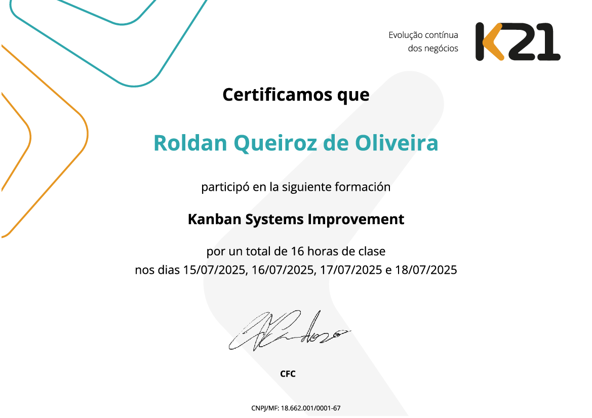 Certificado K21